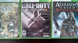 One of the activities in the curriculum is to deconstruct images on video game packaging